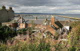 View from Granton Road, looking across Lower Granton Road to Granton Harbur