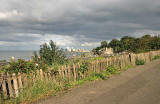 View from Granton Road towards the Firth of Forth and Leith Harbour