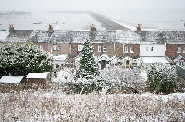 View from Granton Road, looking across Lower Granton Road to Granton Harbur