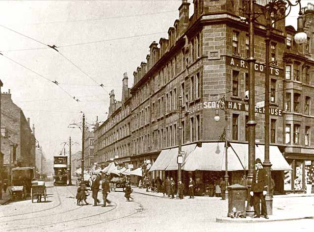 The corner of Ferry Road and Junction Bridge, part of Great Junction Street, Leith