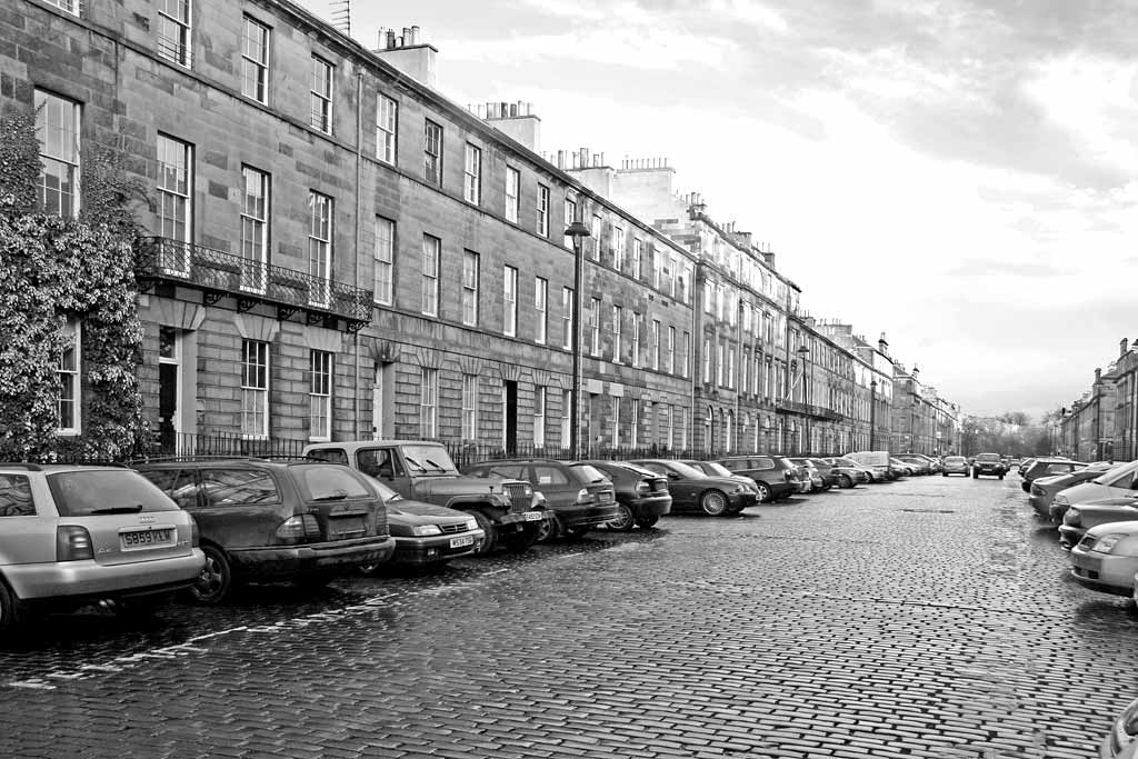 View to the east along Great King Street from Howe Street  -  December 2007