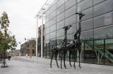 Two Giraffes outside the Omni Centre, Greenside Place, Top of Leith Walk, Edinburgh