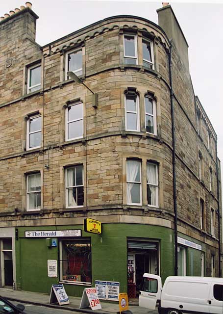 64 Grove Street - At one time this was a business address of the Edinburgh professional photographer and bagpipe maker, John Center