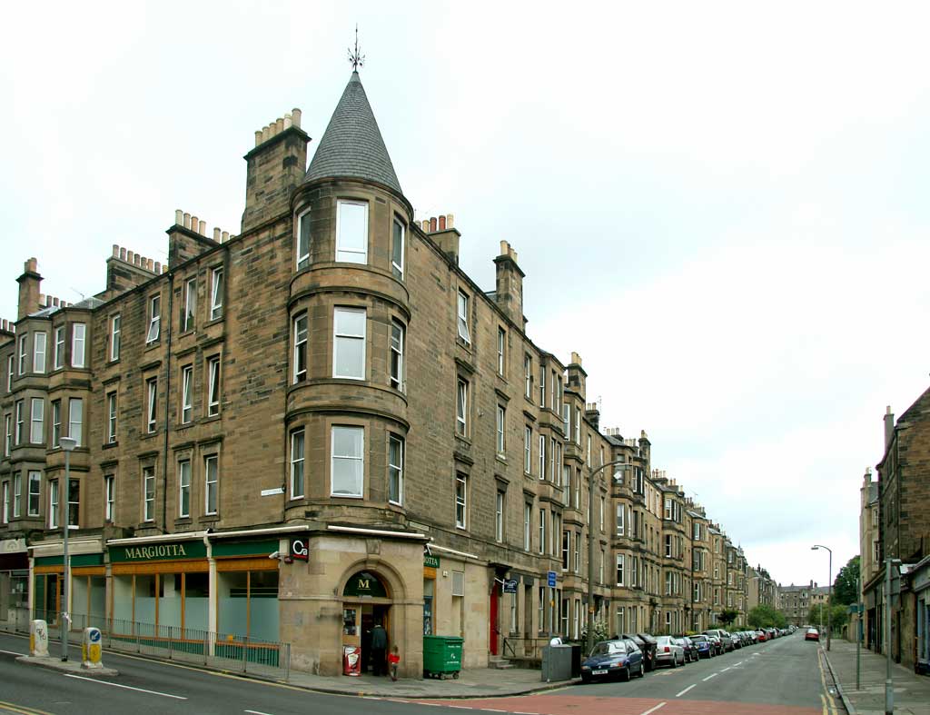 Harrison Gardens  -  Looking to the east from Ashley Terrace