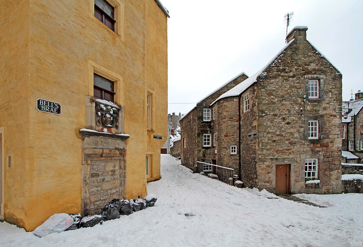 Snow Plough at Dean Village  -  November 29, 2010