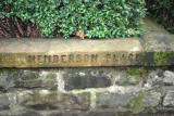 Old street names on buildings and walls in Leith  -  Henderson Place