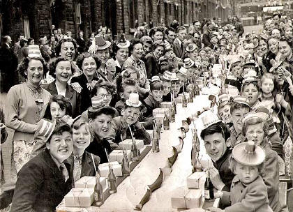 Heriot Hill Terrace  -   Coronation Street Party  -  1953