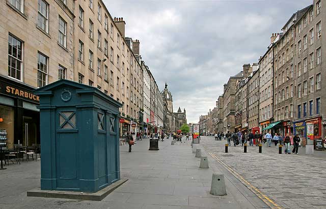 Police Box in the High Street - part of Edinburgh's Royal Mile