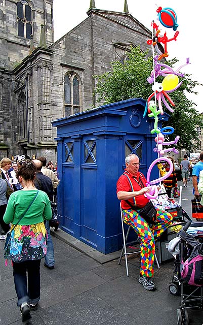 Police Box in the High Street - part of Edinburgh's Royal Mile