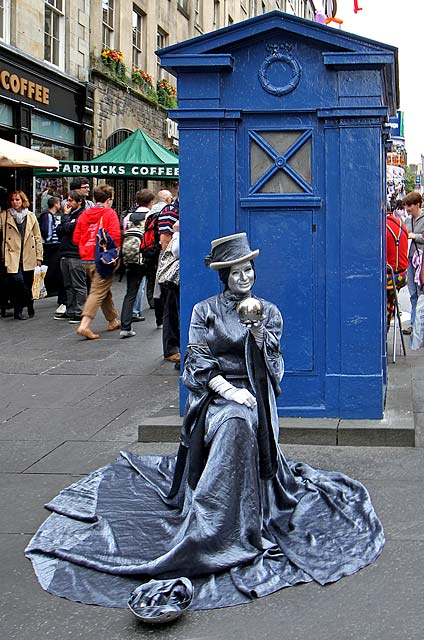 Police Box in the High Street - part of Edinburgh's Royal Mile