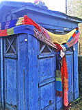 Police Box atCanonmills on the bridge over the Water of Leith on the corner of Howard Street and Brandon Terrace  -  November 2013