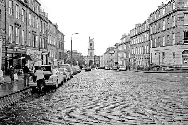 Looking down Howe Street to St Stephen's Church  -  December 2007