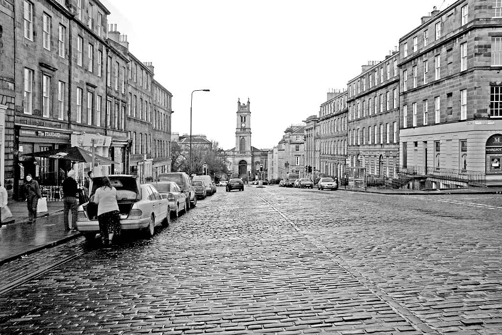 Looking down Howe Street to St Stephen's Church  -  December 2007