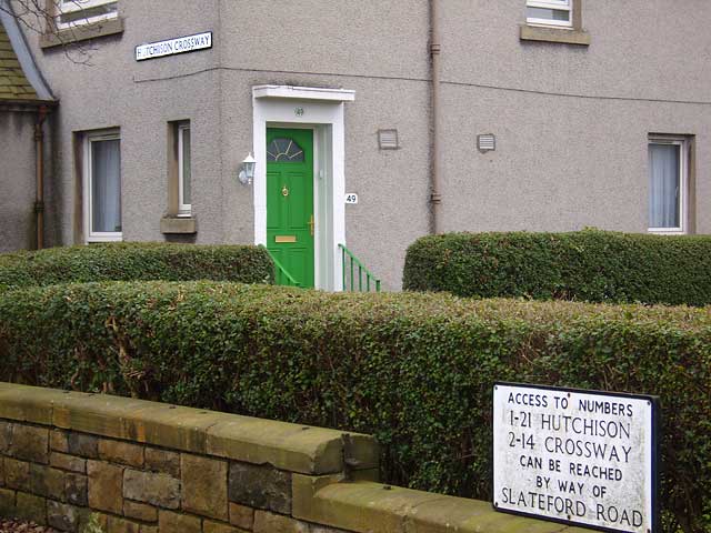 The northern end of Hutchison Crossway  -  at Gorgie Road