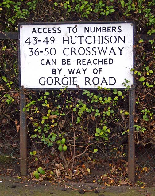 The northern end of Hutchison Crossway  -  at Gorgie Road