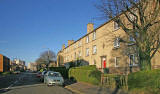 Looking to the east along Hutchison Road  -  No 20 is on the right