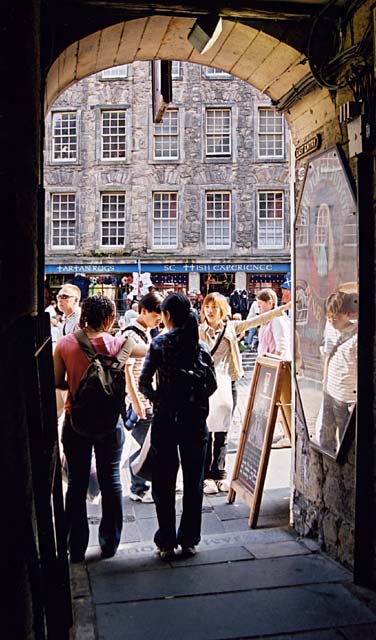 East Entry to James Court  -  Looking towards the Royal Mile