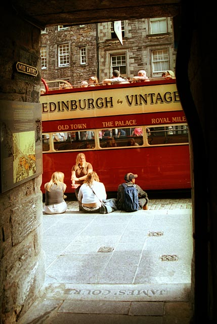 Mid Entry to James Court  -  Looking towards Princes Street