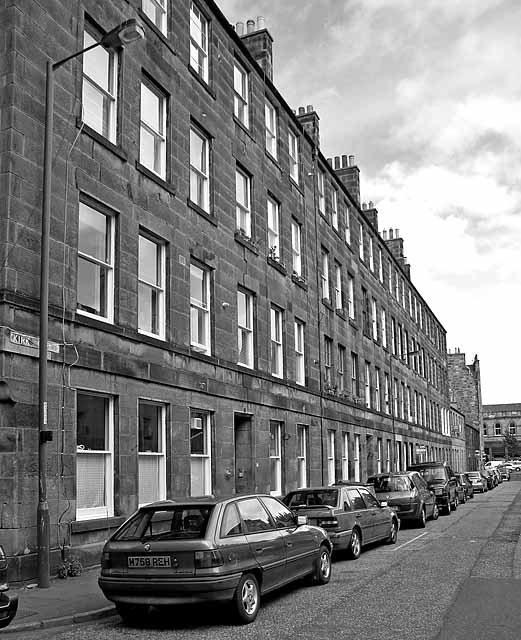 Kirk Street, Leith  -  looking east towards Leith Walk