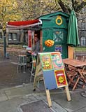 Police Box at Lauriston Place, now selling crepes and smooothies