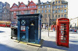 Police Box in the Lawnmarket - part of Edinburgh's Royal Mile  -  For Sale, May 2012