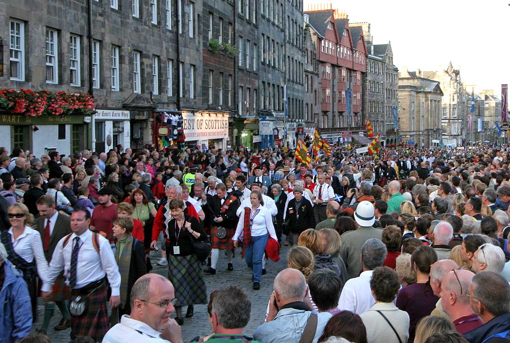 Clan Parade from Holyrood Park to Edinburgh Castle Esplanade  -  July 25, 2009
