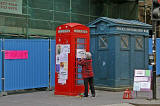 Royal Mile  -  Telephone box and police box in Lawnmarket