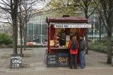 Snack Bar in front of St Mary's Roman Catholic Cathedral at the top of Leith Walk