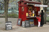 Snack Bar in front of St Mary's Roman Catholic Cathedral at the top of Leith Walk