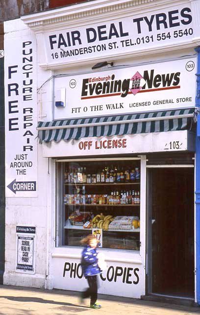 Edinburgh Shops - 103 Leith Walk - 1999