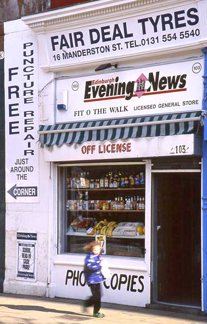 Edinburgh Shops  -  103 Leith Walk  -  1999