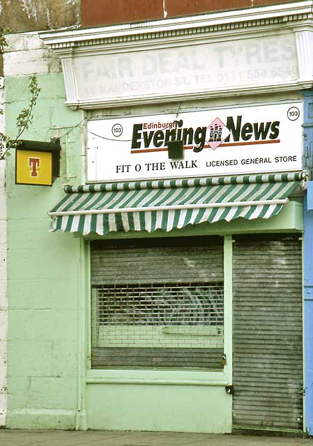 Edinburgh Shops - 103 Leith Walk - 2003