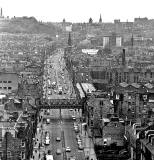 Looking down on Leith Walk  -  Looking SW towards the East End of Princes Street