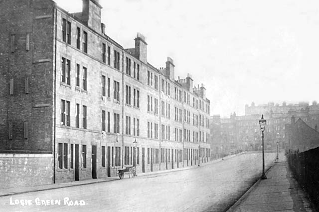 Photograph of Logie Green Road, probably taken around 1920