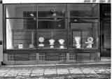 Scales in the window of W&T Avery Ltd premises, 113-117 Lothian Road  -  late-1970s