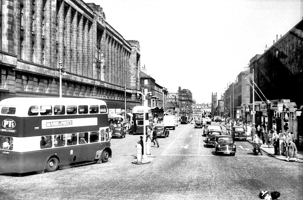 The top of Lothian Road  -  1959