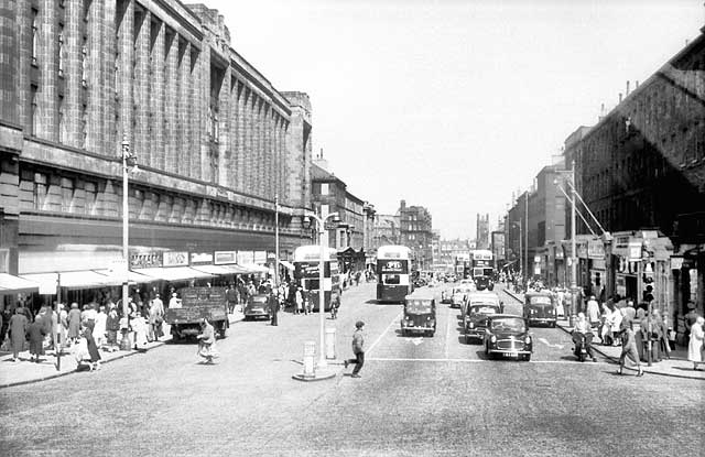 The top of Lothian Road  -  1959