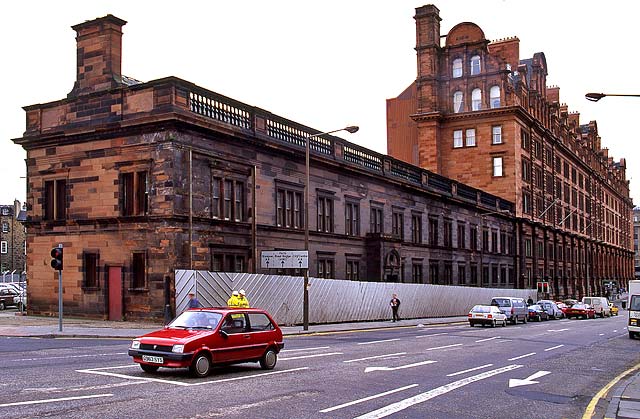 Lothian Road -  Railway buildings and Caledonian Hotel