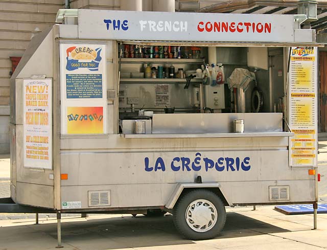 La Creperie snack van parked outside the Usher Hall in Lothian Road