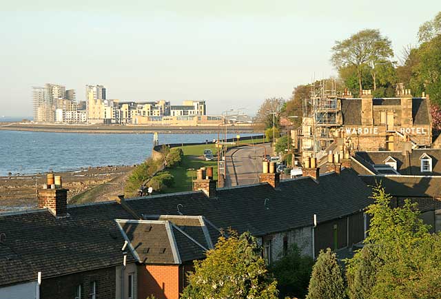 Lower Granton Road  -  View towards Leith Western Harbour