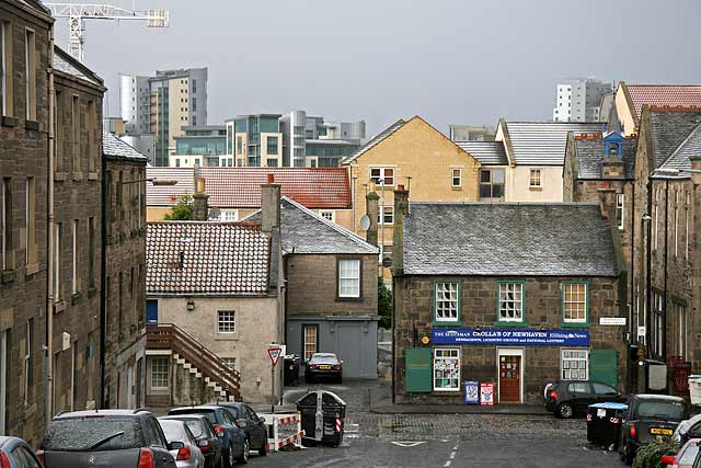 Looking down from Newhaven Road to Main Street, Newhaven, and beyond
