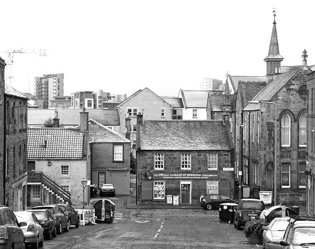 Looking down from Newhaven Road to Main Street, Newhaven, and  beyond