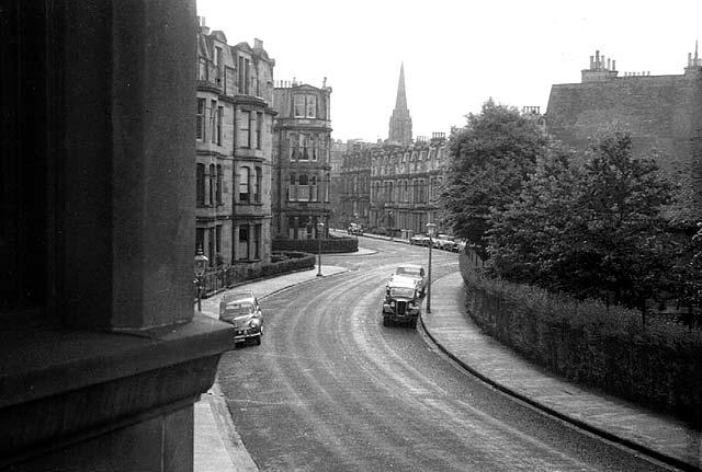 Mardale Crescent  -  Looking towards Holy Corner,  Morningside, Edinburgh  -  Photo taken around March or April 1960