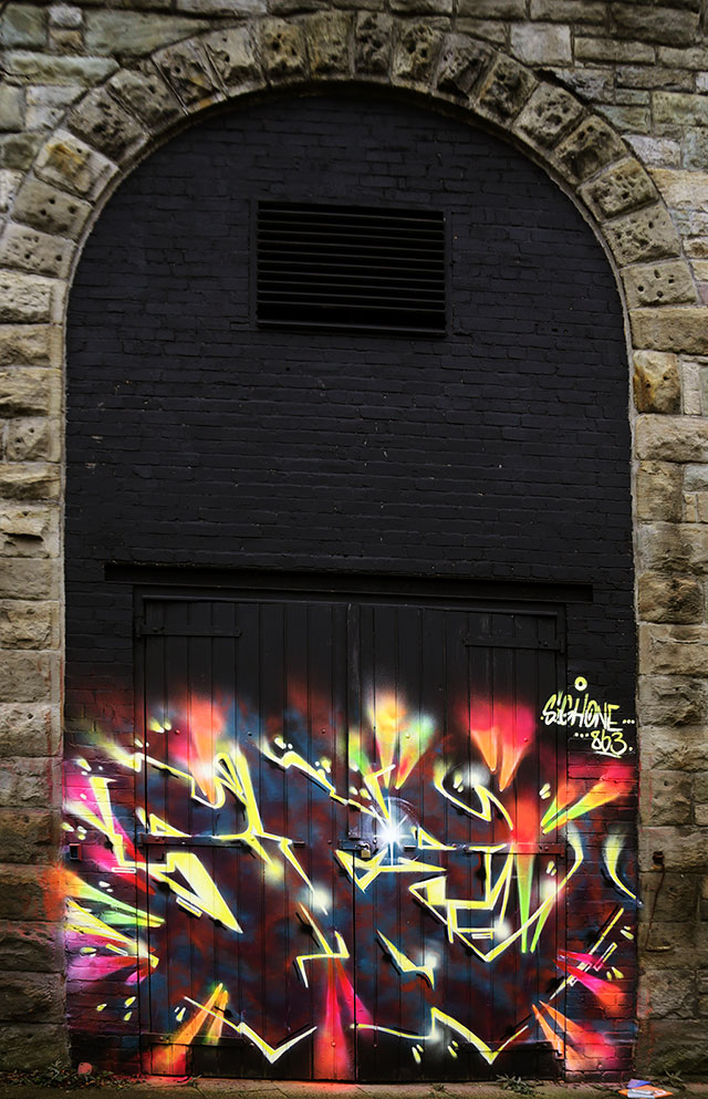 Street Art and Graffiti, Edinburgh, Market Street  -  from 2014