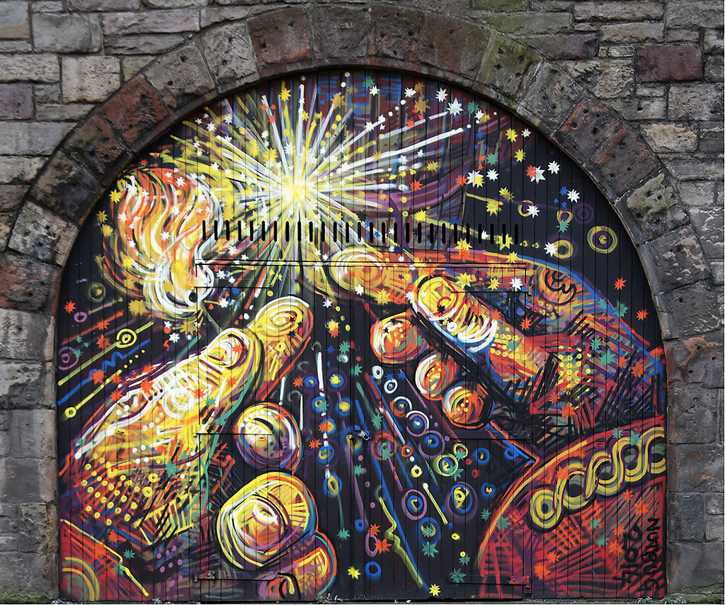 Street Art and Graffiti, Edinburgh, Market Street - from 2014