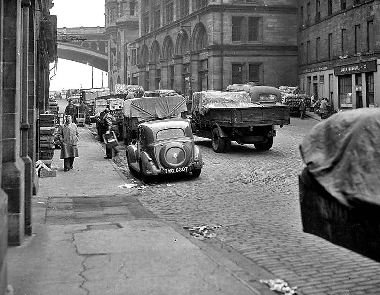 Market Street  -  Looking to the east towards North Bridge  -  1953