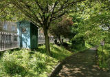 Police Box near the foot of Market Street, at the SE corner of Princes Street Gardens  -  2008