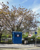 Police Box near the foot of Market Street, at the SE corner of Princes Street Gardens  -  2008