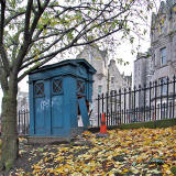 Police Box near the foot of Market Street, at the SE corner of Princes Street Gardens  -  2008