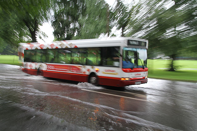 Flooding at Melville Drive on the south side of The Meadows  -  August 29, 2012